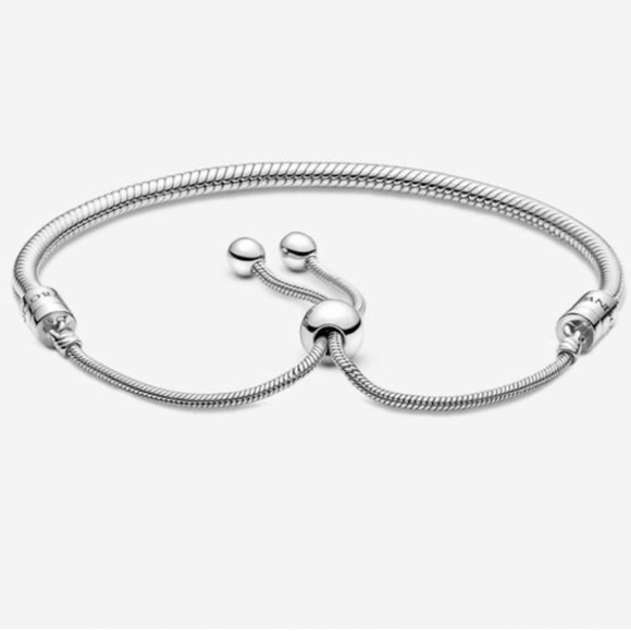 Authentic Pandora Slider Tennis Bracelet w/ 3 Pandora Charms EUC - Picture 10 of 16